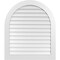 Ekena Millwork Round Top Surface Mount PVC Gable Vent: Non-Functional, w/ 3-1/2"W x 1"P Standard Frame, 36"W x 42"H GVPRT36X4201SN - alternate 1